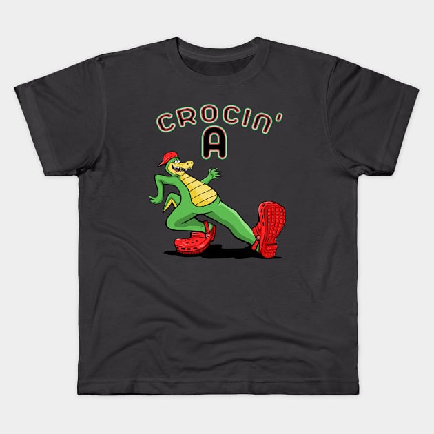 Crocin' Alright Kids T-Shirt by FanboyMuseum